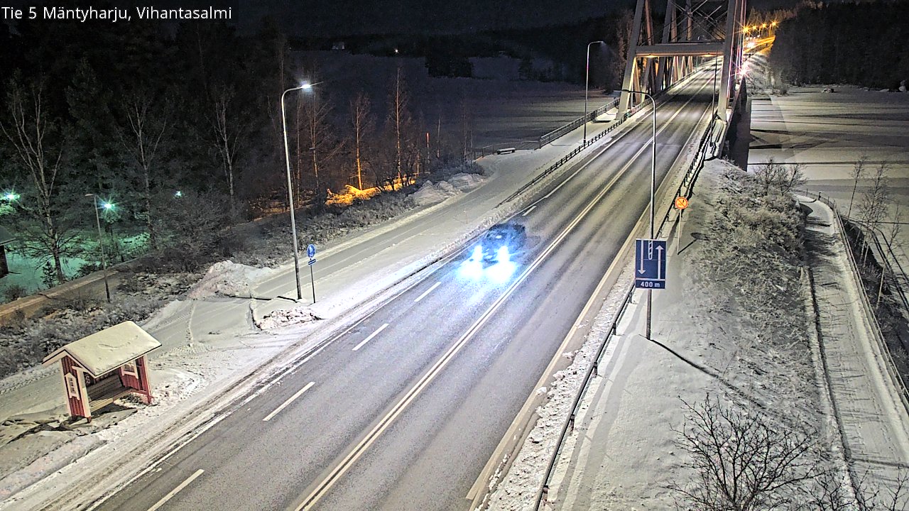 Weather Camera Image Väg 5 Mäntyharju, Vihantasal, Mäntyharju, Etelä-Savo
