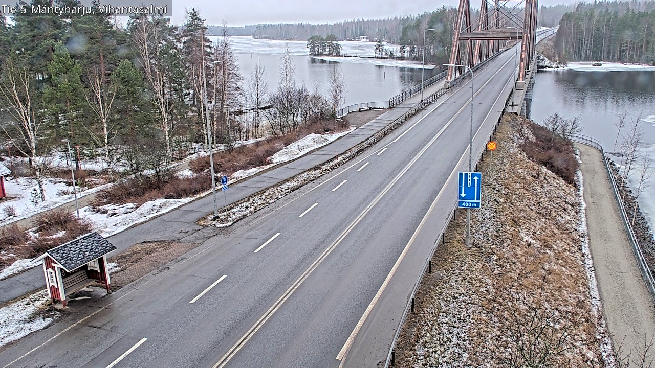 Weather Camera Image Road 5 Mäntyharju, Vihantasalm, Mäntyharju, Etelä-Savo