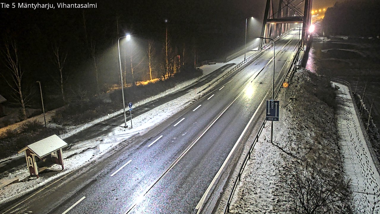 Weather Camera Image Väg 5 Mäntyharju, Vihantasal, Mäntyharju, Etelä-Savo
