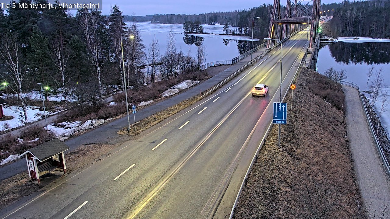 Weather Camera Image Road 5 Mäntyharju, Vihantasalm, Mäntyharju, Etelä-Savo