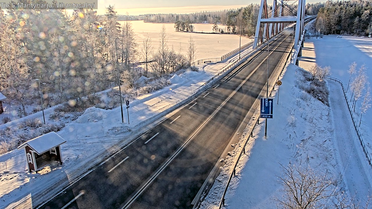 Weather Camera Image Road 5 Mäntyharju, Vihantasalm, Mäntyharju, Etelä-Savo