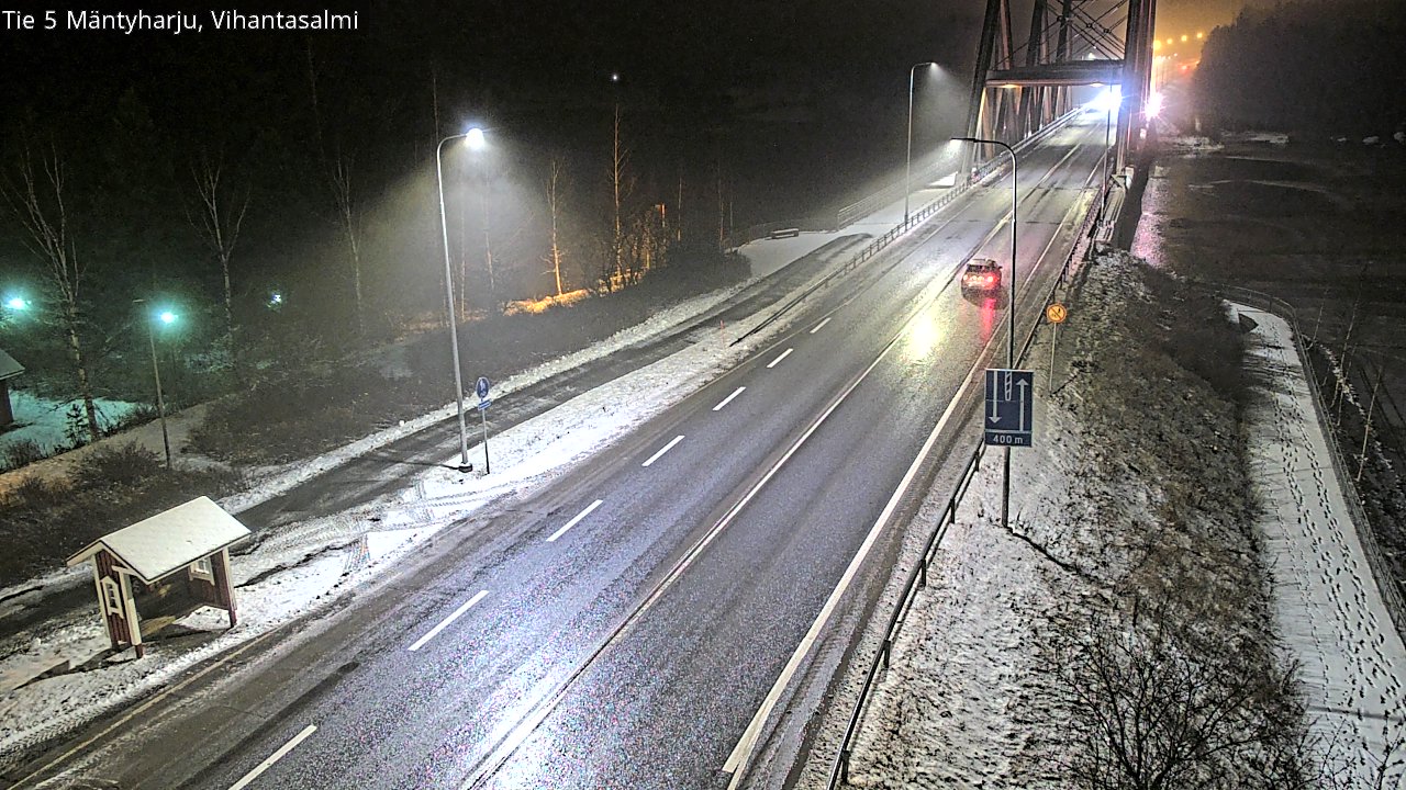 Weather Camera Image Väg 5 Mäntyharju, Vihantasal, Mäntyharju, Etelä-Savo