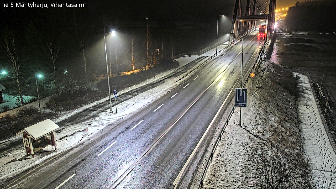 Weather Camera Image Väg 5 Mäntyharju, Vihantasal, Mäntyharju, Etelä-Savo