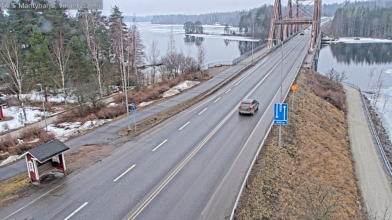 Weather Camera Image Road 5 Mäntyharju, Vihantasalm, Mäntyharju, Etelä-Savo
