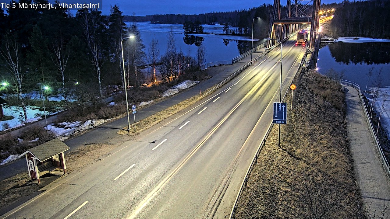 Weather Camera Image Road 5 Mäntyharju, Vihantasalm, Mäntyharju, Etelä-Savo