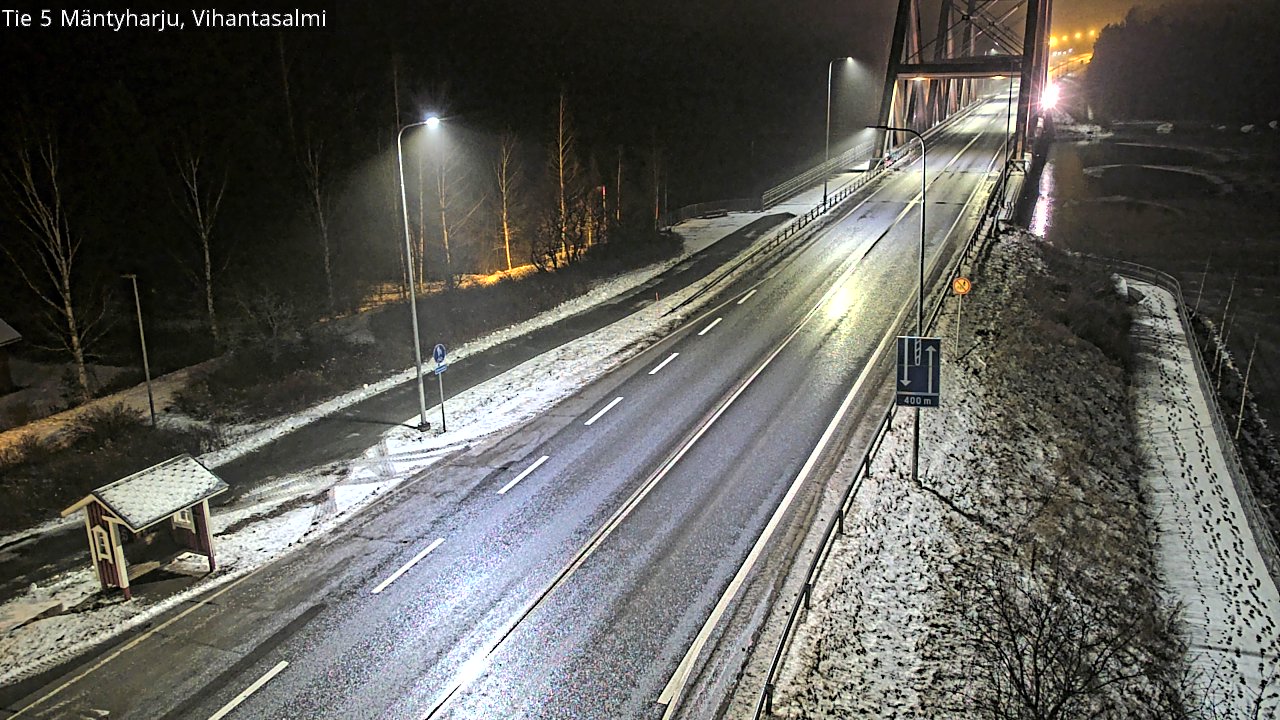 Weather Camera Image Väg 5 Mäntyharju, Vihantasal, Mäntyharju, Etelä-Savo
