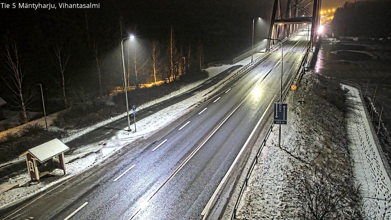 Weather Camera Image Väg 5 Mäntyharju, Vihantasal, Mäntyharju, Etelä-Savo