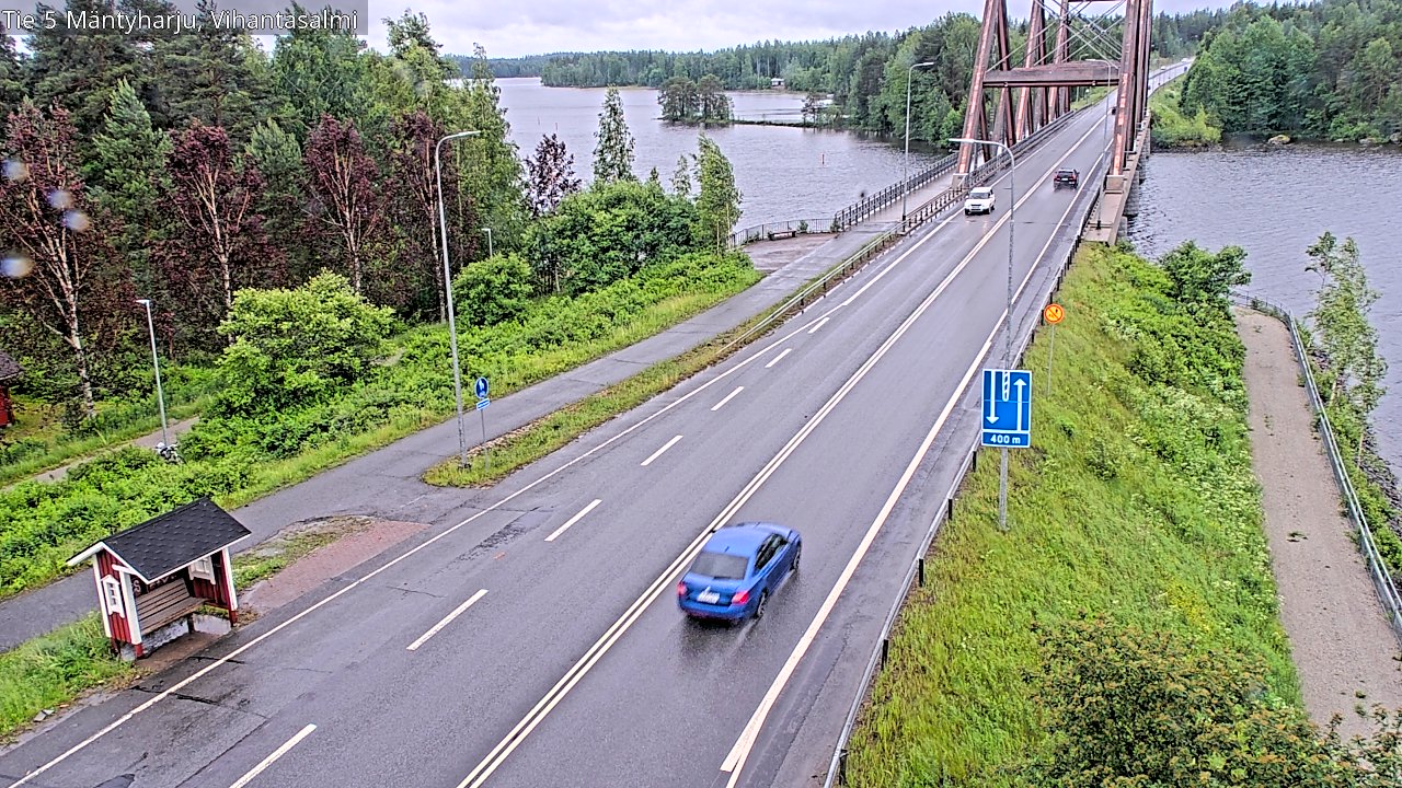 Weather Camera Image Väg 5 Mäntyharju, Vihantasal, Mäntyharju, Etelä-Savo