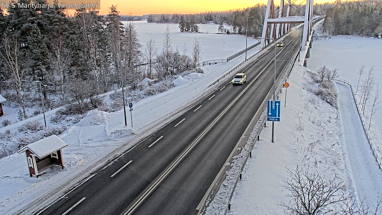 Weather Camera Image Road 5 Mäntyharju, Vihantasalm, Mäntyharju, Etelä-Savo