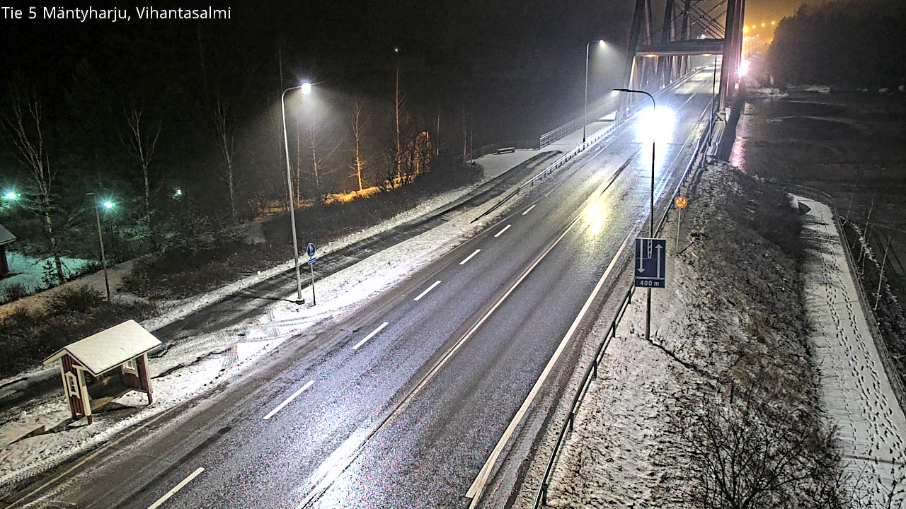 Weather Camera Image Väg 5 Mäntyharju, Vihantasal, Mäntyharju, Etelä-Savo
