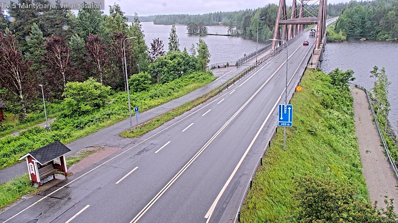 Weather Camera Image Väg 5 Mäntyharju, Vihantasal, Mäntyharju, Etelä-Savo