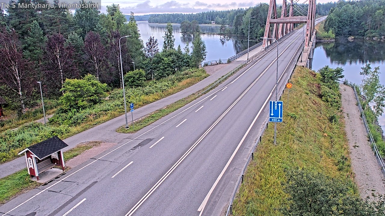 Weather Camera Image Road 5 Mäntyharju, Vihantasalm, Mäntyharju, Etelä-Savo