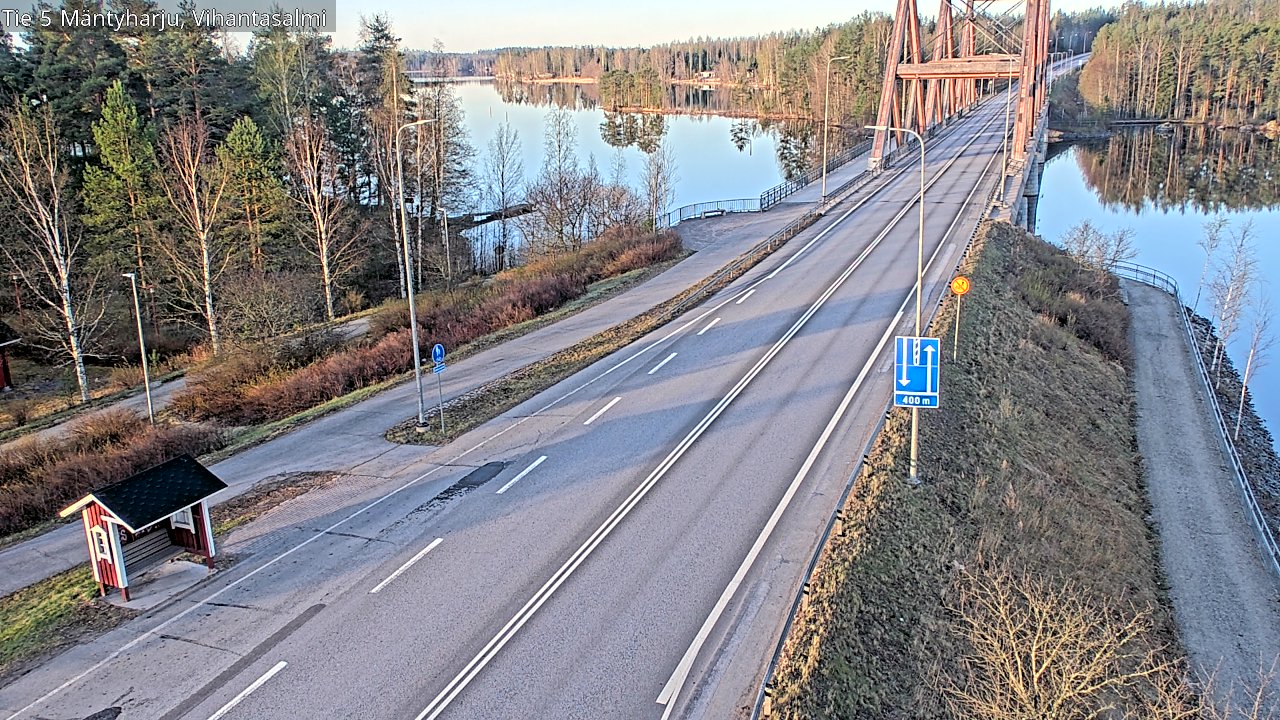 Weather Camera Image Väg 5 Mäntyharju, Vihantasal, Mäntyharju, Etelä-Savo