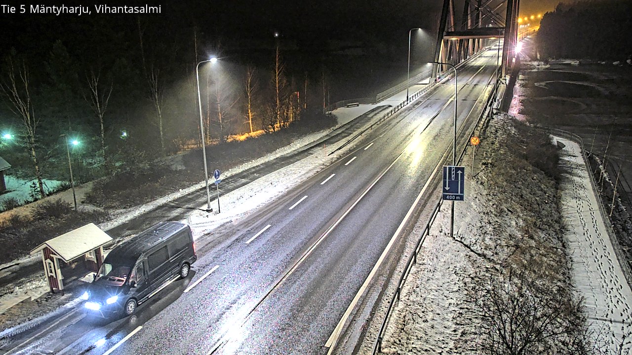 Weather Camera Image Väg 5 Mäntyharju, Vihantasal, Mäntyharju, Etelä-Savo