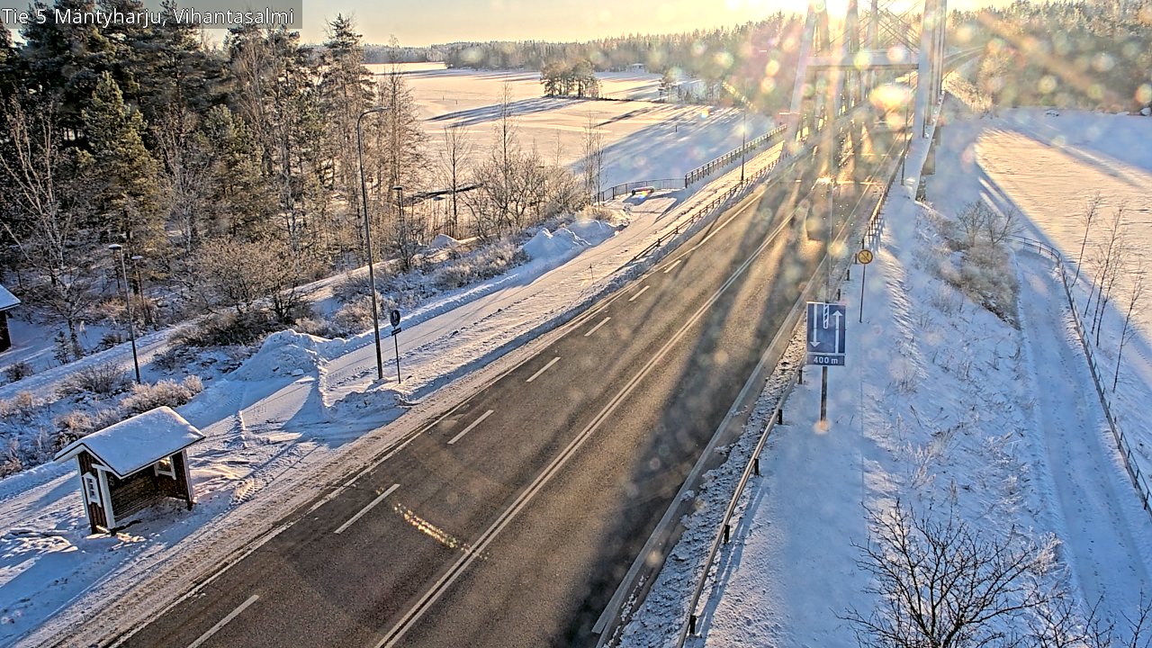 Weather Camera Image Road 5 Mäntyharju, Vihantasalm, Mäntyharju, Etelä-Savo
