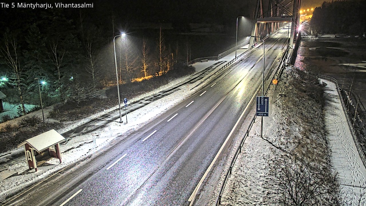 Weather Camera Image Väg 5 Mäntyharju, Vihantasal, Mäntyharju, Etelä-Savo
