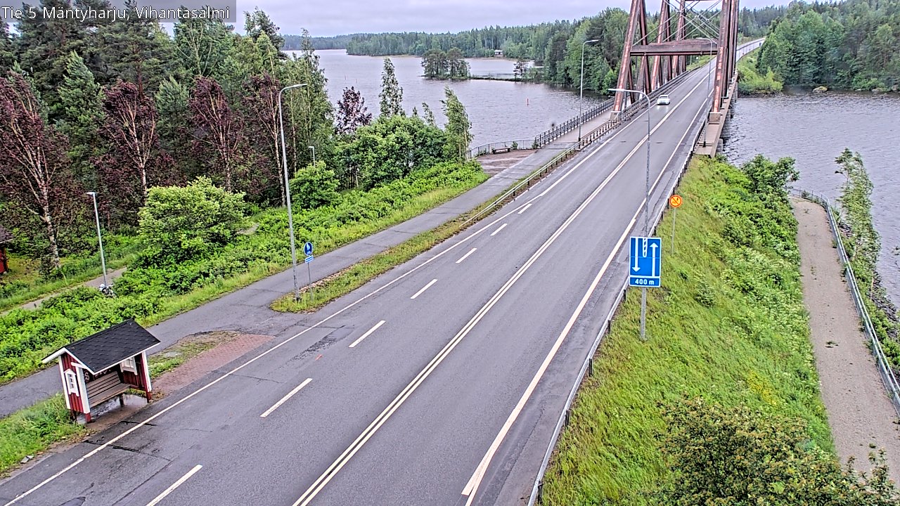 Weather Camera Image Väg 5 Mäntyharju, Vihantasal, Mäntyharju, Etelä-Savo
