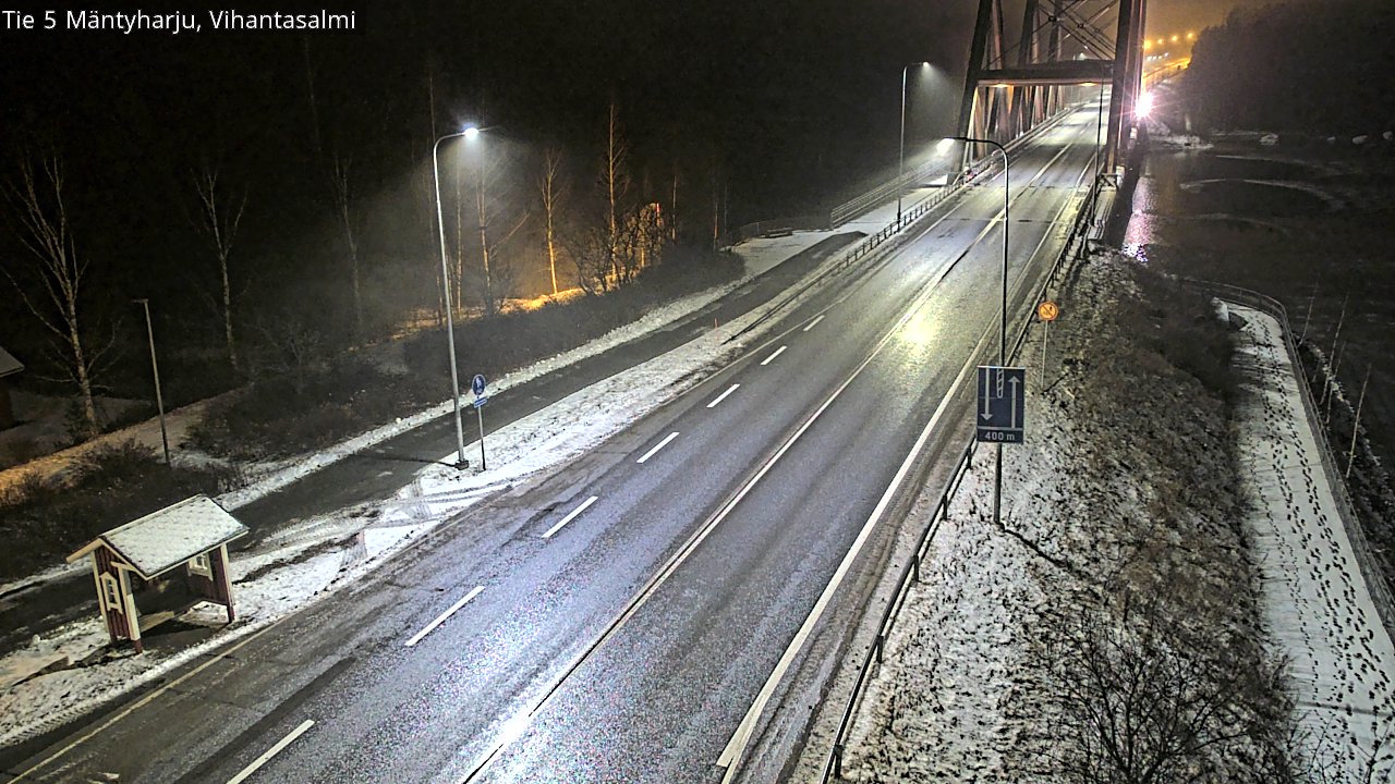 Weather Camera Image Väg 5 Mäntyharju, Vihantasal, Mäntyharju, Etelä-Savo