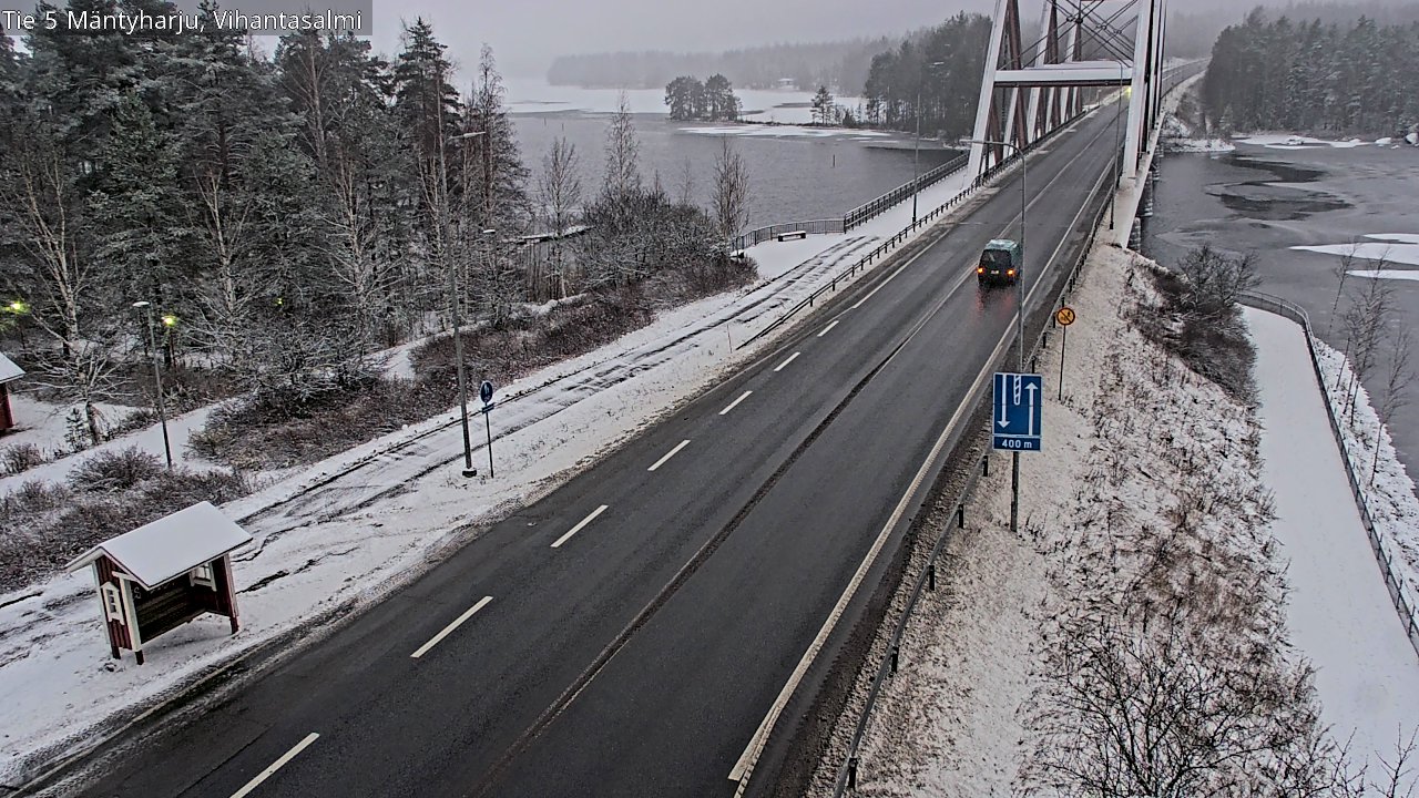 Weather Camera Image Väg 5 Mäntyharju, Vihantasal, Mäntyharju, Etelä-Savo