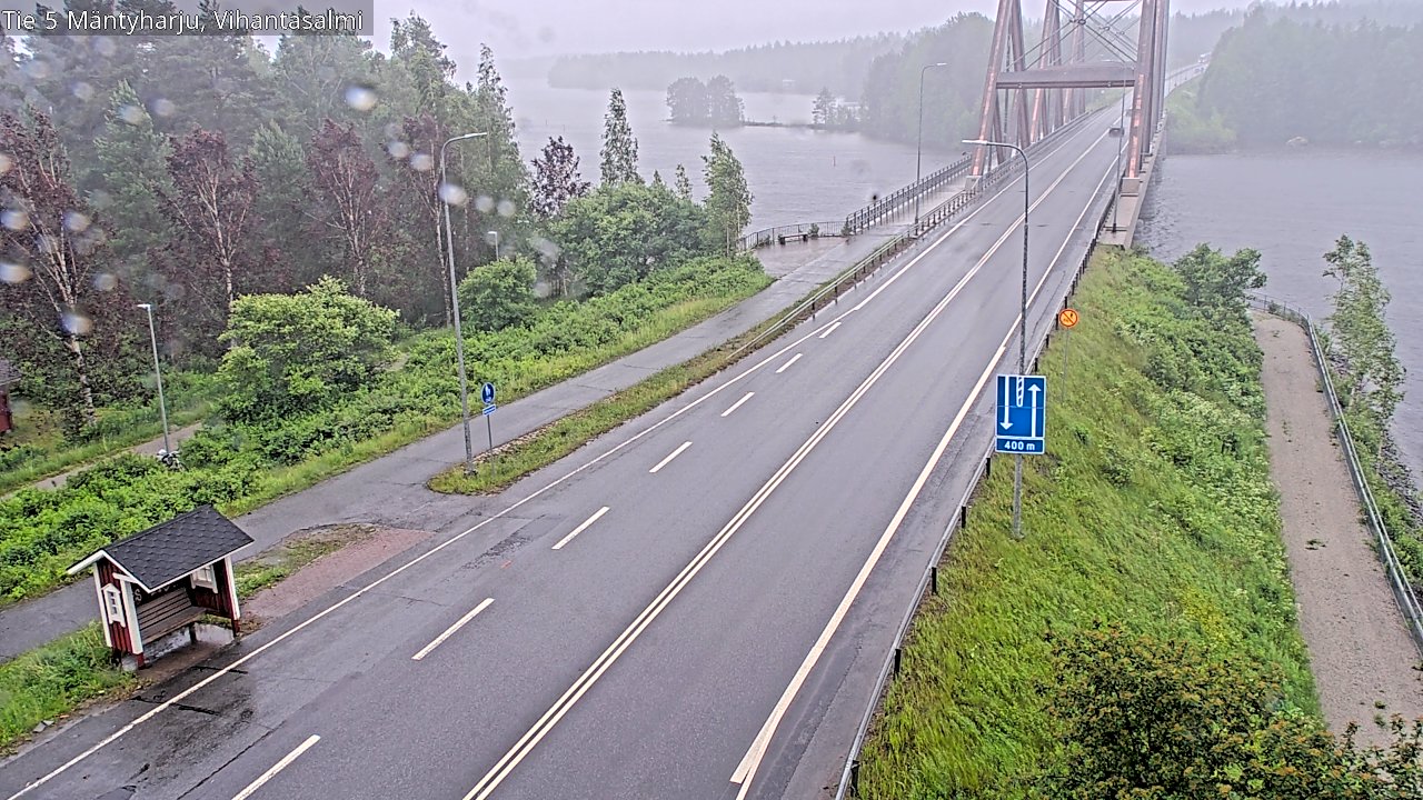 Weather Camera Image Väg 5 Mäntyharju, Vihantasal, Mäntyharju, Etelä-Savo