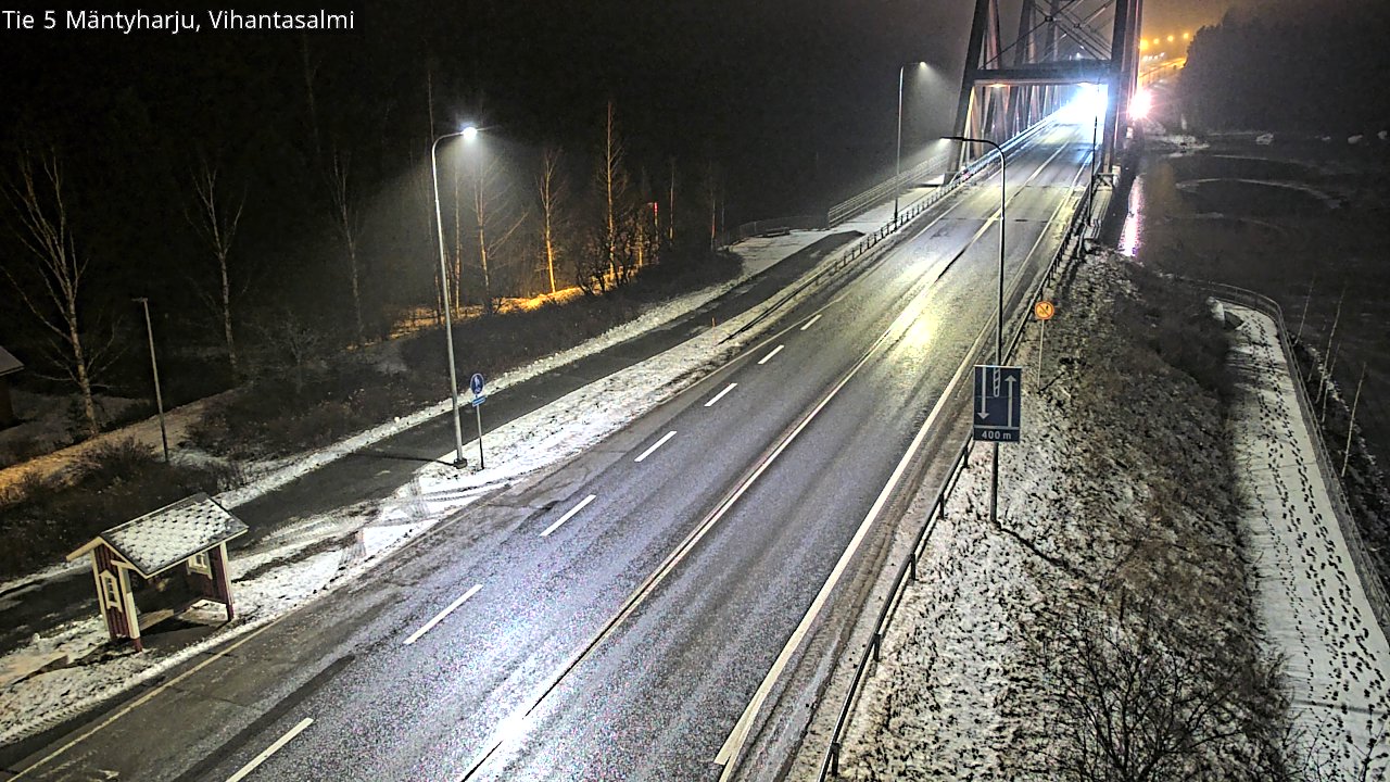 Weather Camera Image Väg 5 Mäntyharju, Vihantasal, Mäntyharju, Etelä-Savo