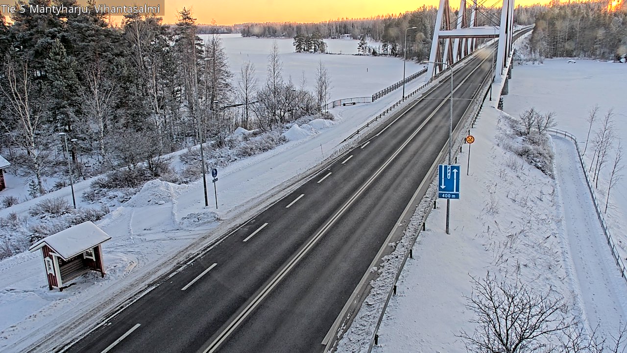 Weather Camera Image Road 5 Mäntyharju, Vihantasalm, Mäntyharju, Etelä-Savo