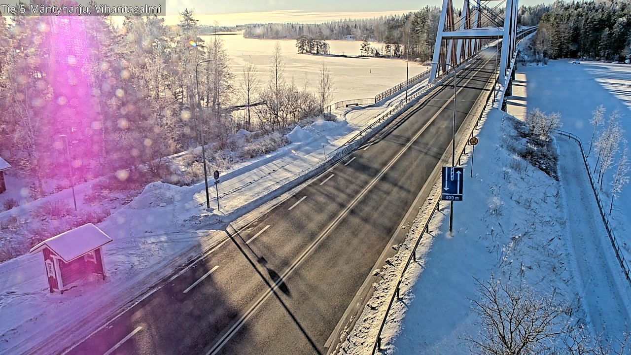 Weather Camera Image Road 5 Mäntyharju, Vihantasalm, Mäntyharju, Etelä-Savo