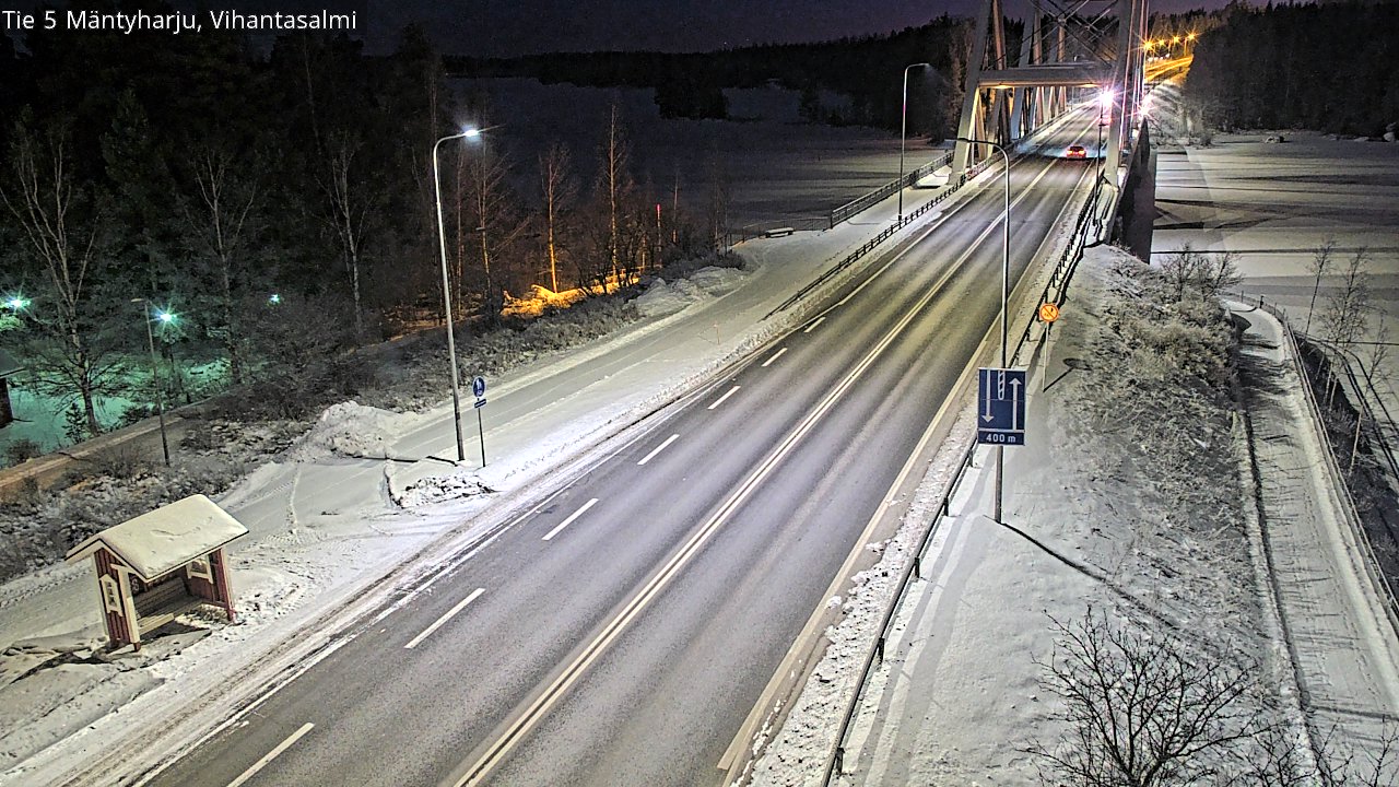 Weather Camera Image Väg 5 Mäntyharju, Vihantasal, Mäntyharju, Etelä-Savo