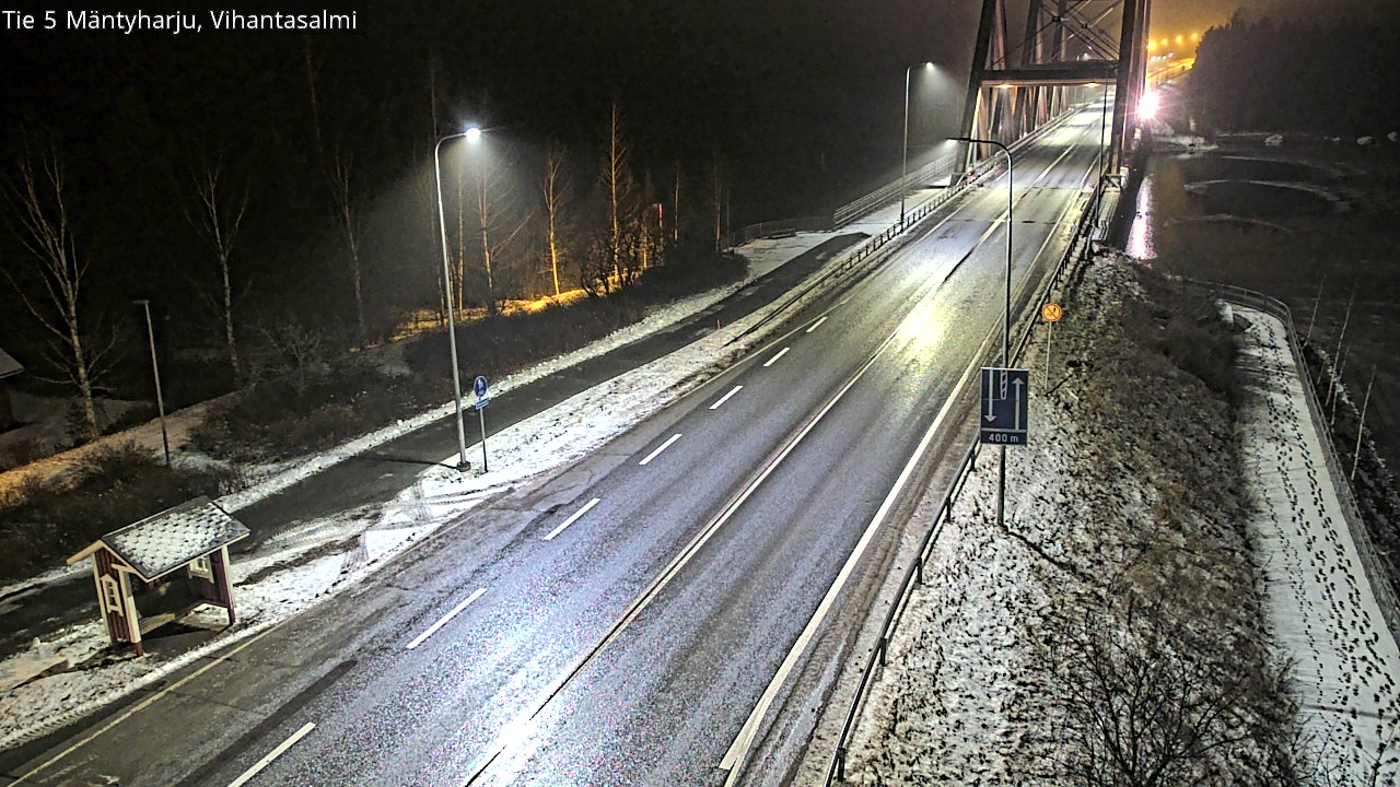 Weather Camera Image Väg 5 Mäntyharju, Vihantasal, Mäntyharju, Etelä-Savo