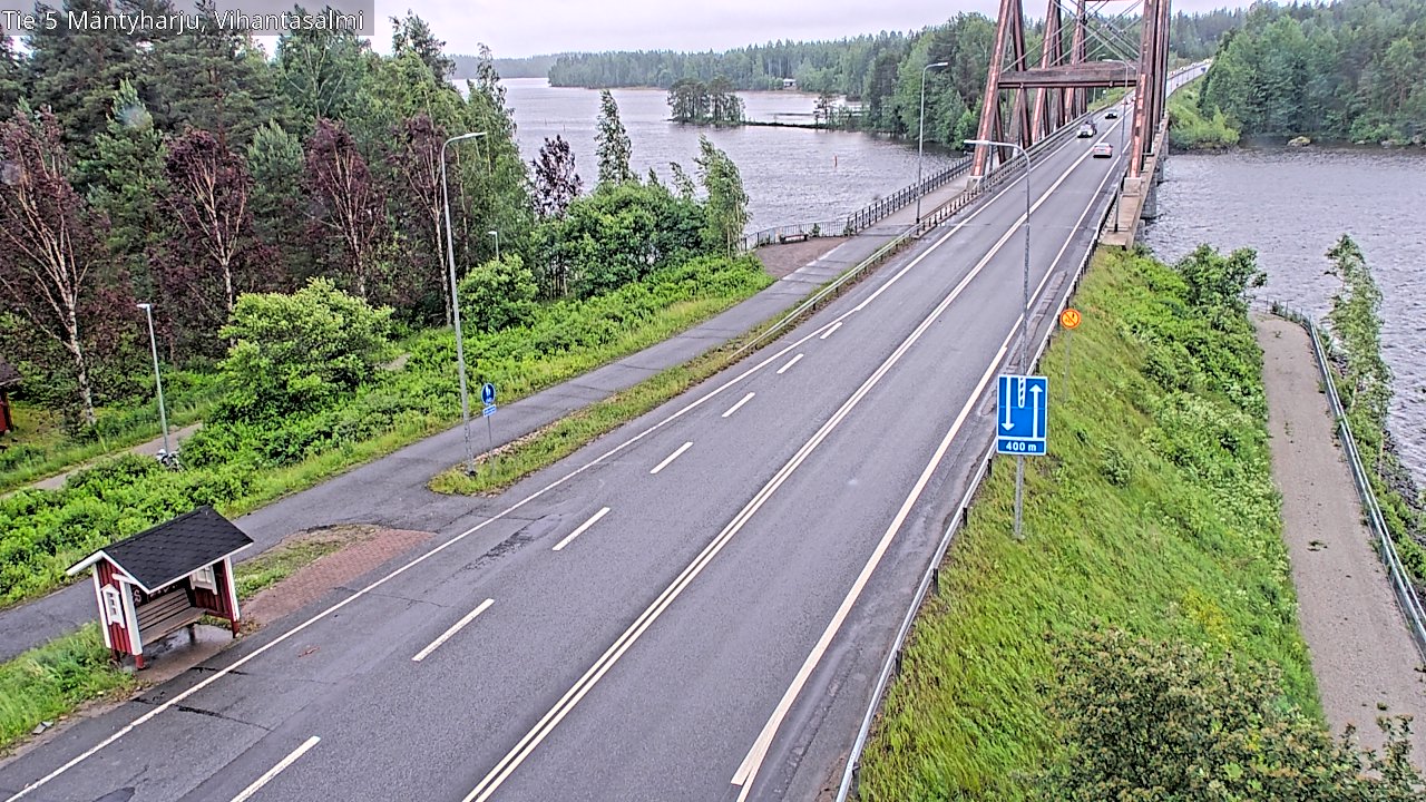 Weather Camera Image Väg 5 Mäntyharju, Vihantasal, Mäntyharju, Etelä-Savo