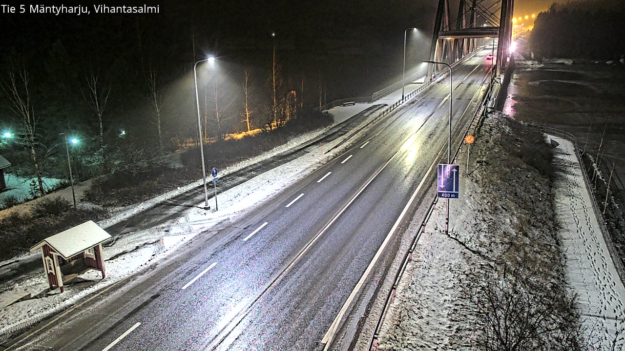 Weather Camera Image Väg 5 Mäntyharju, Vihantasal, Mäntyharju, Etelä-Savo