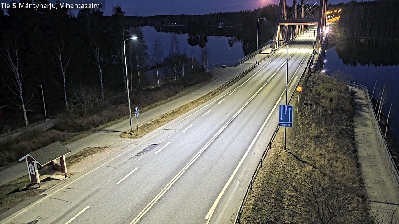 Weather Camera Image Road 5 Mäntyharju, Vihantasalm, Mäntyharju, Etelä-Savo