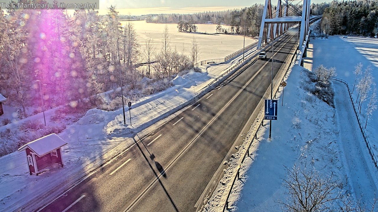 Weather Camera Image Road 5 Mäntyharju, Vihantasalm, Mäntyharju, Etelä-Savo