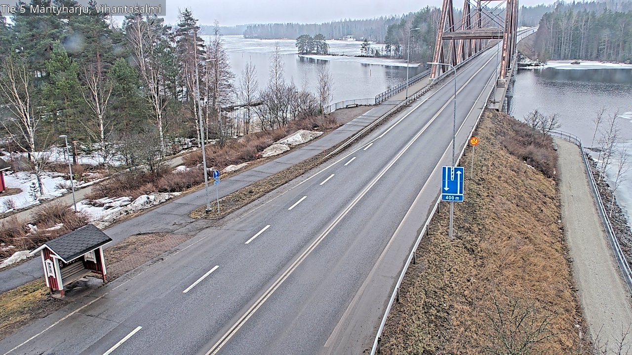 Weather Camera Image Road 5 Mäntyharju, Vihantasalm, Mäntyharju, Etelä-Savo
