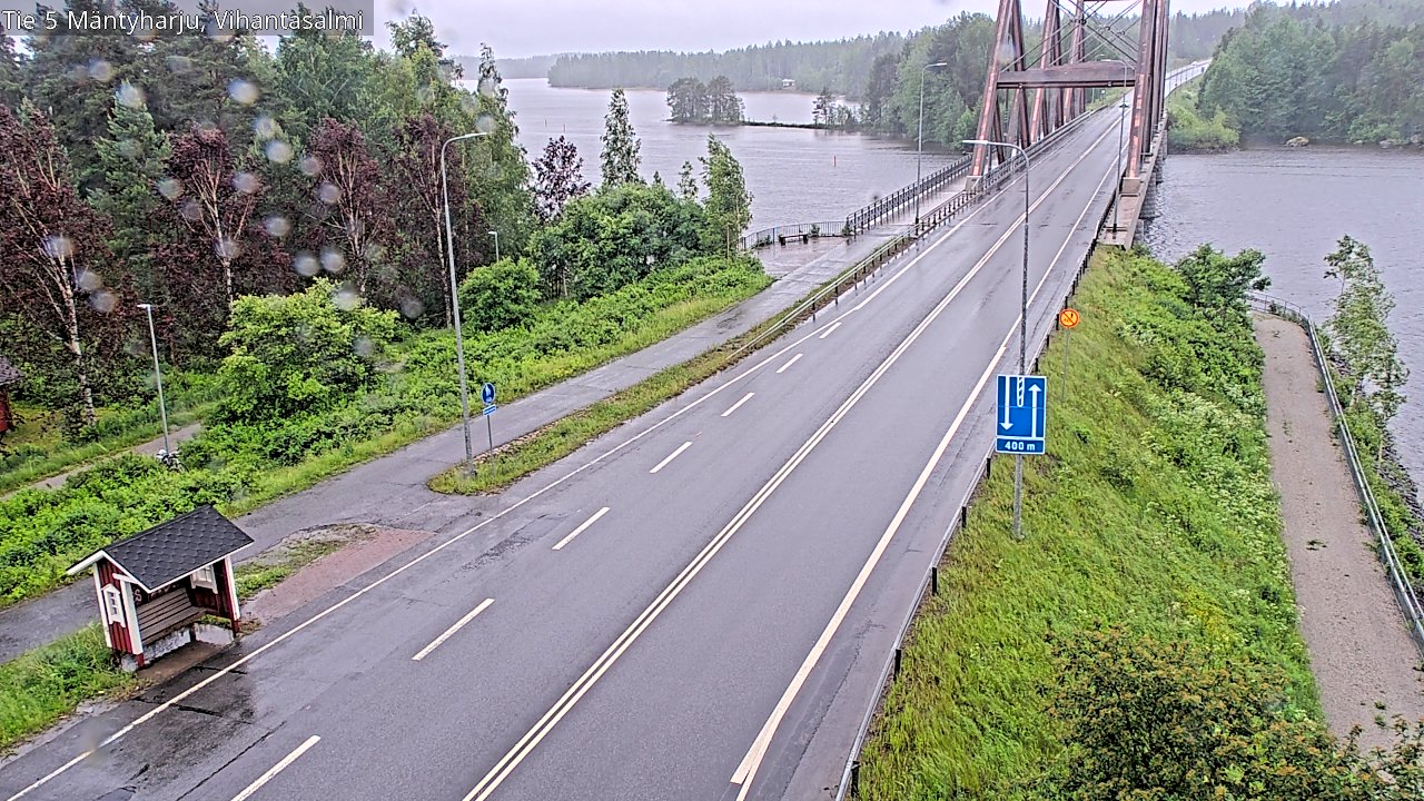 Weather Camera Image Väg 5 Mäntyharju, Vihantasal, Mäntyharju, Etelä-Savo