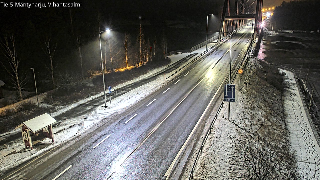 Weather Camera Image Väg 5 Mäntyharju, Vihantasal, Mäntyharju, Etelä-Savo
