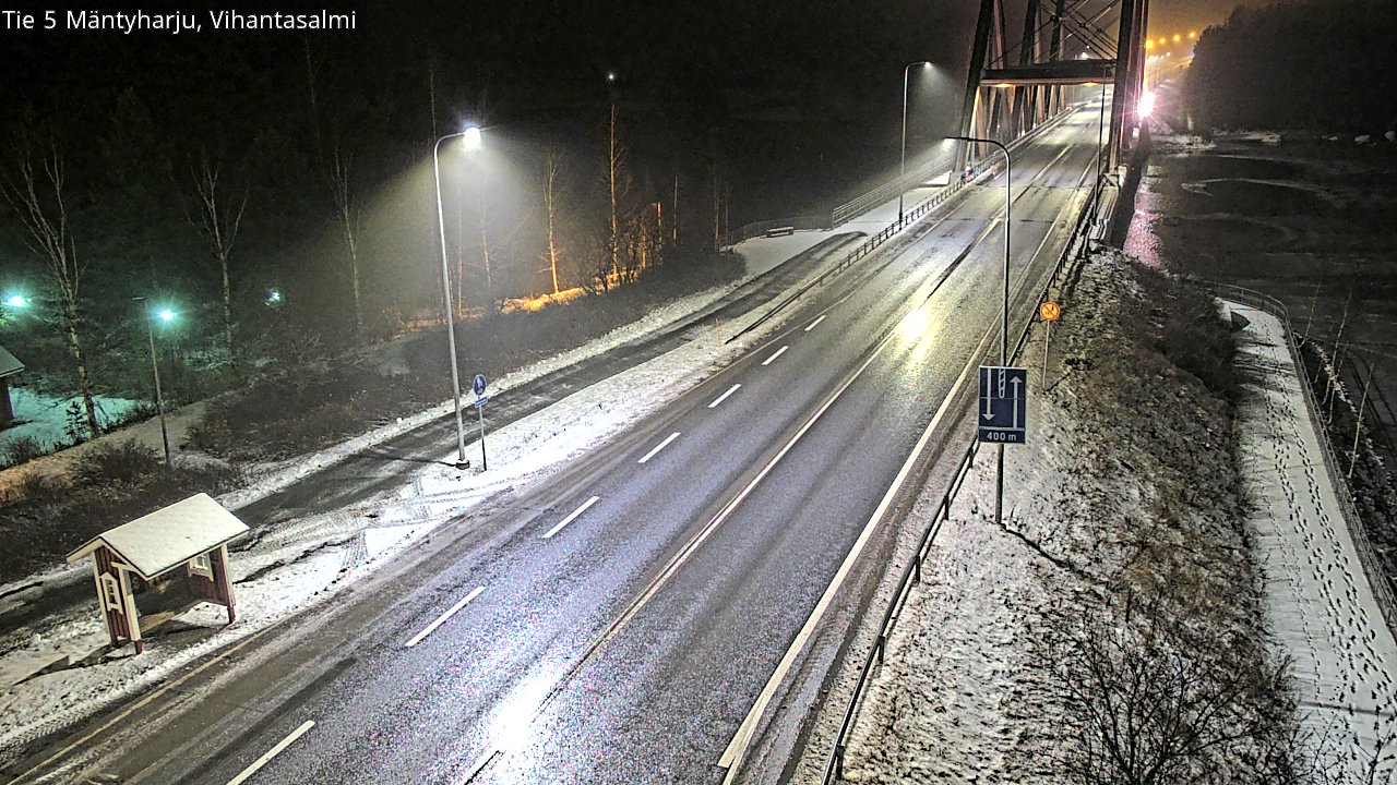 Weather Camera Image Väg 5 Mäntyharju, Vihantasal, Mäntyharju, Etelä-Savo