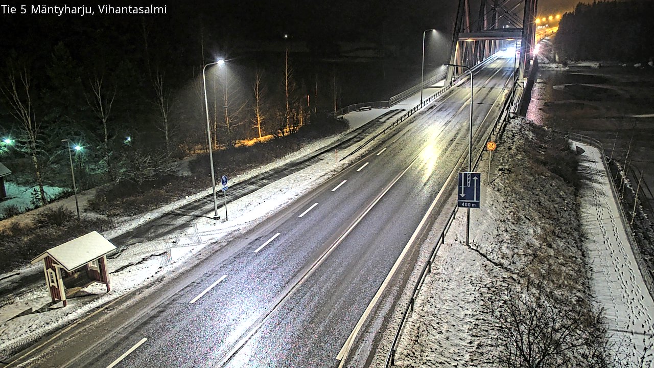 Weather Camera Image Väg 5 Mäntyharju, Vihantasal, Mäntyharju, Etelä-Savo