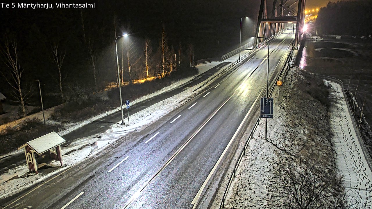 Weather Camera Image Väg 5 Mäntyharju, Vihantasal, Mäntyharju, Etelä-Savo