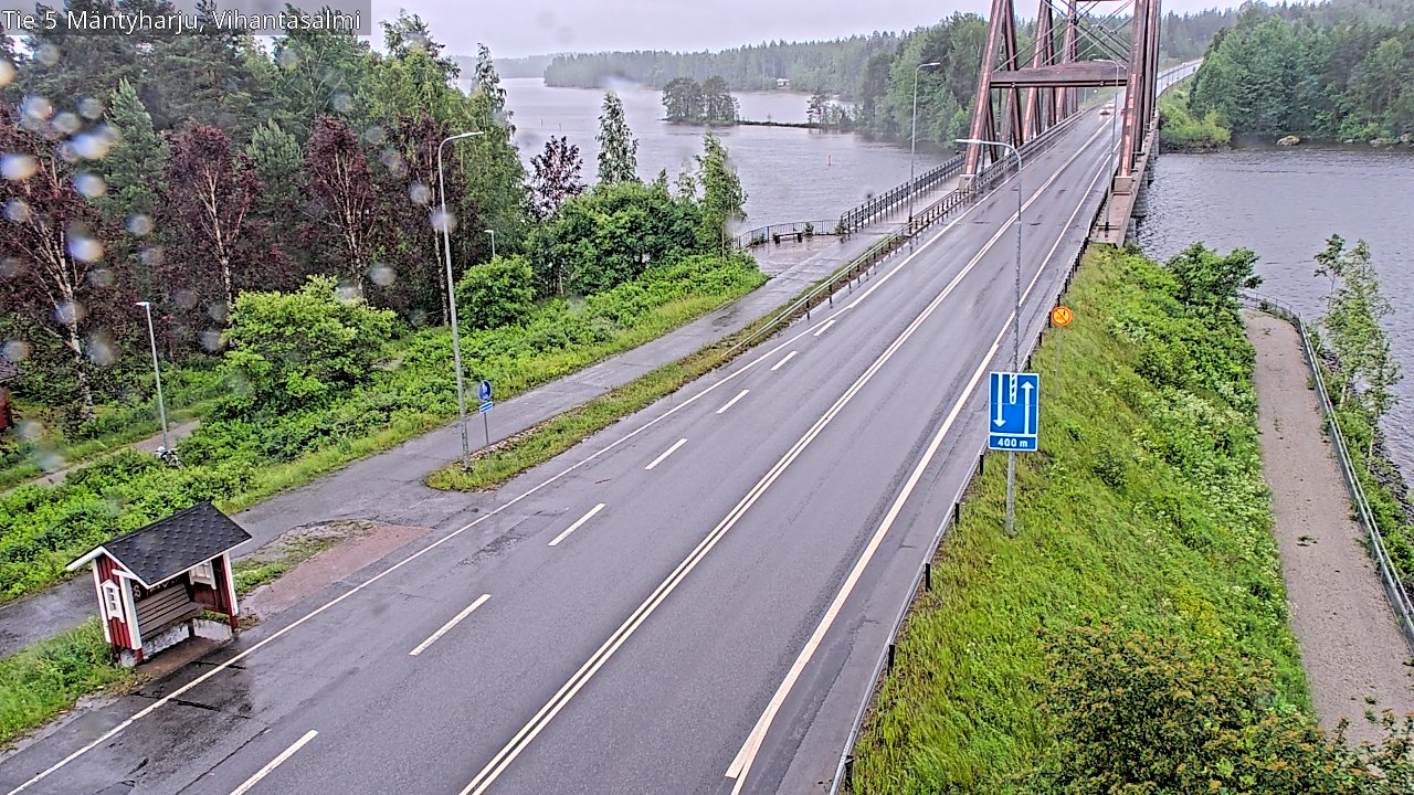 Weather Camera Image Väg 5 Mäntyharju, Vihantasal, Mäntyharju, Etelä-Savo