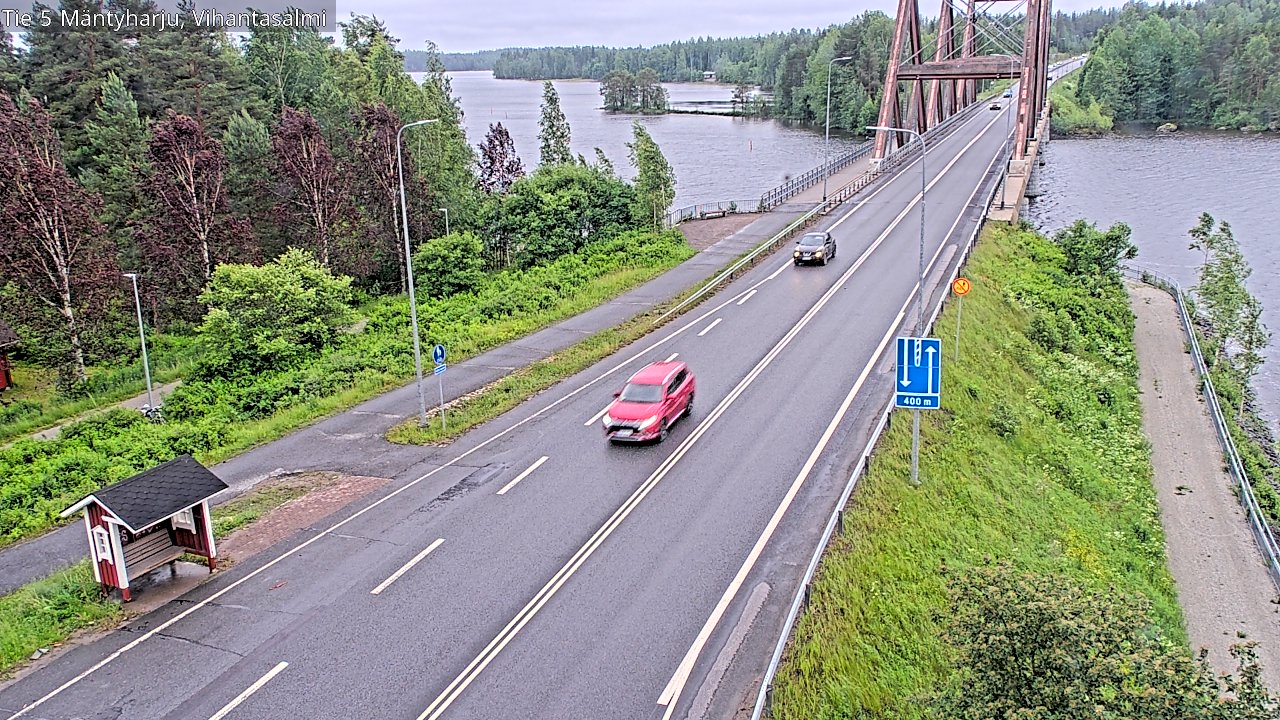 Weather Camera Image Väg 5 Mäntyharju, Vihantasal, Mäntyharju, Etelä-Savo
