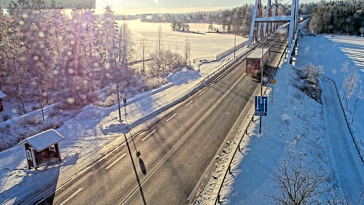 Weather Camera Image Road 5 Mäntyharju, Vihantasalm, Mäntyharju, Etelä-Savo