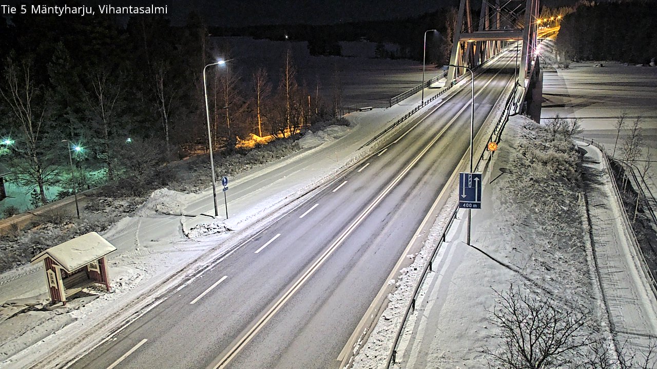 Weather Camera Image Väg 5 Mäntyharju, Vihantasal, Mäntyharju, Etelä-Savo