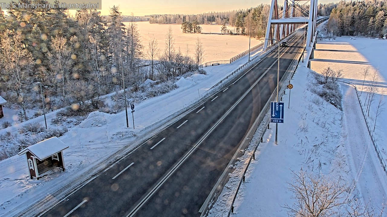 Weather Camera Image Road 5 Mäntyharju, Vihantasalm, Mäntyharju, Etelä-Savo