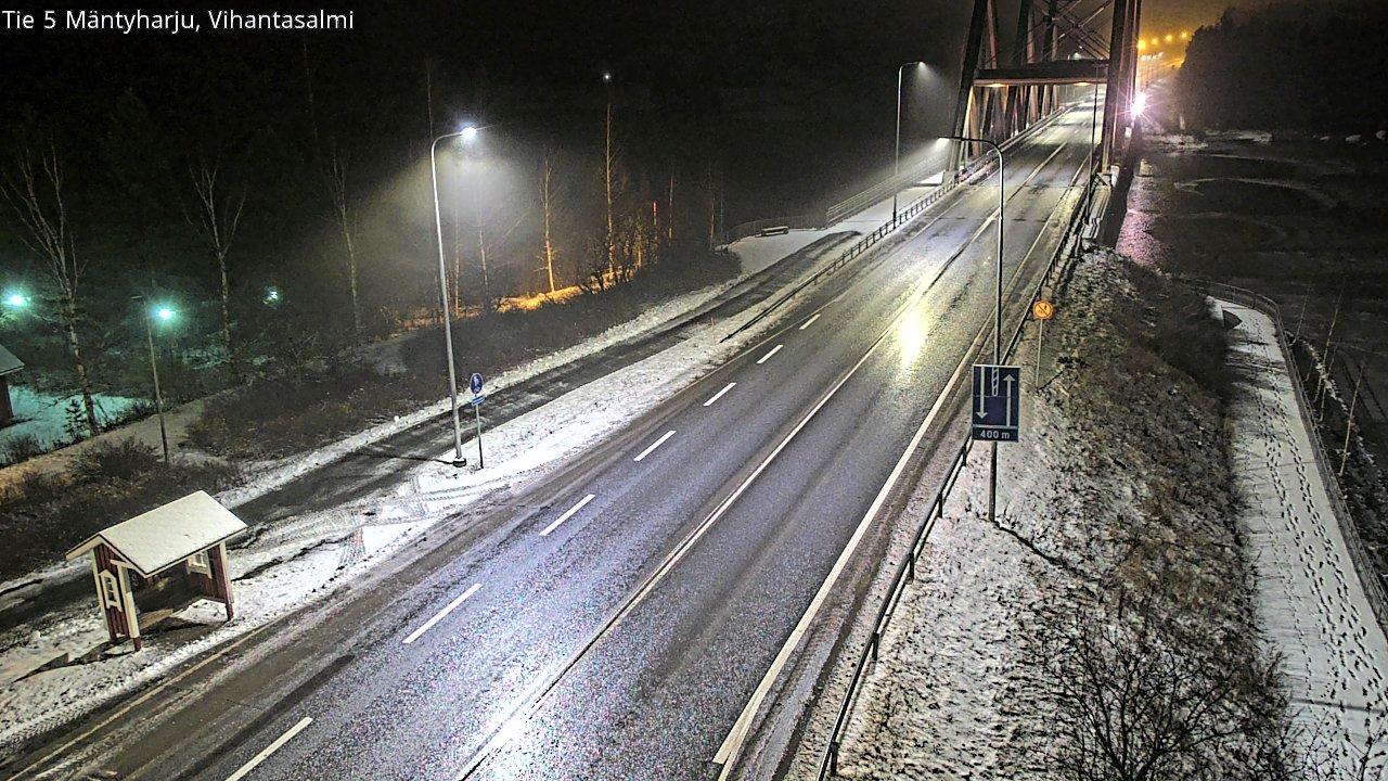 Weather Camera Image Väg 5 Mäntyharju, Vihantasal, Mäntyharju, Etelä-Savo