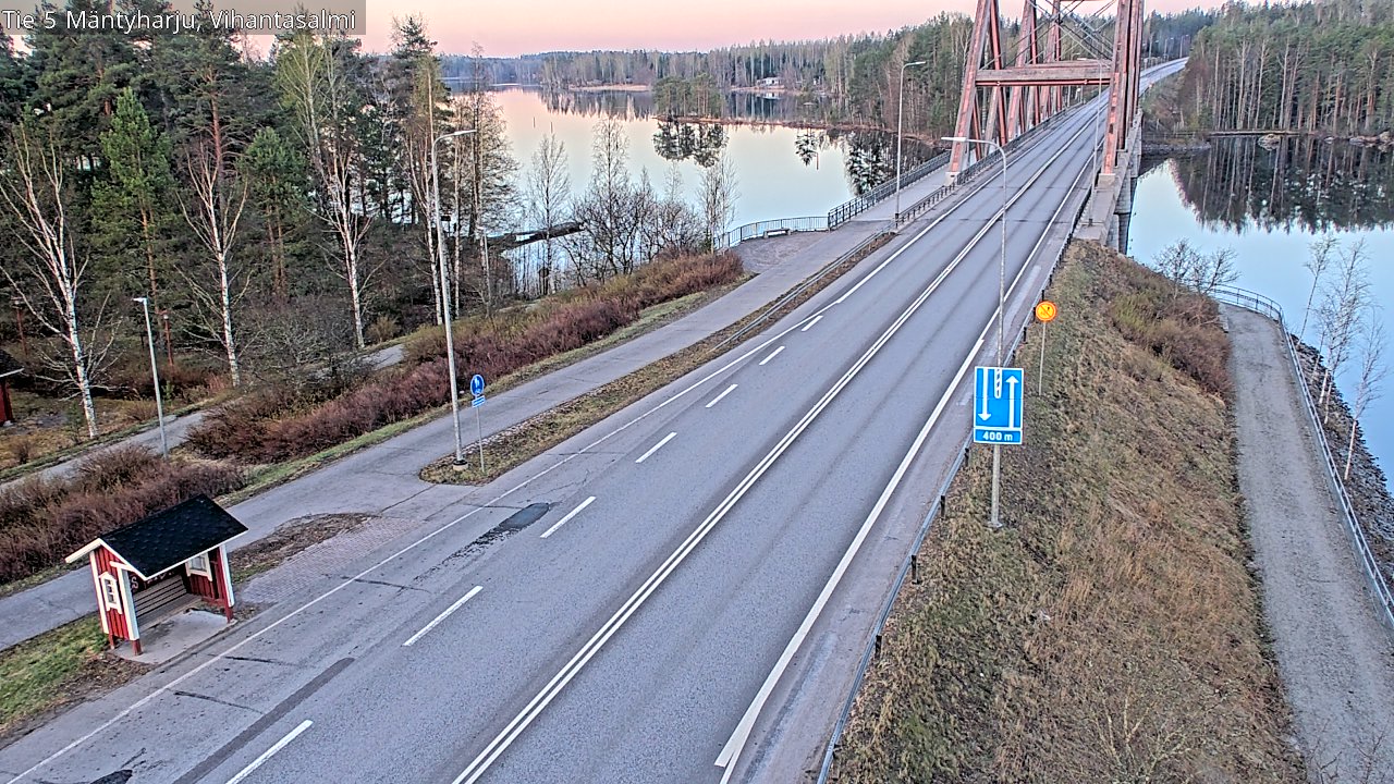 Weather Camera Image Väg 5 Mäntyharju, Vihantasal, Mäntyharju, Etelä-Savo