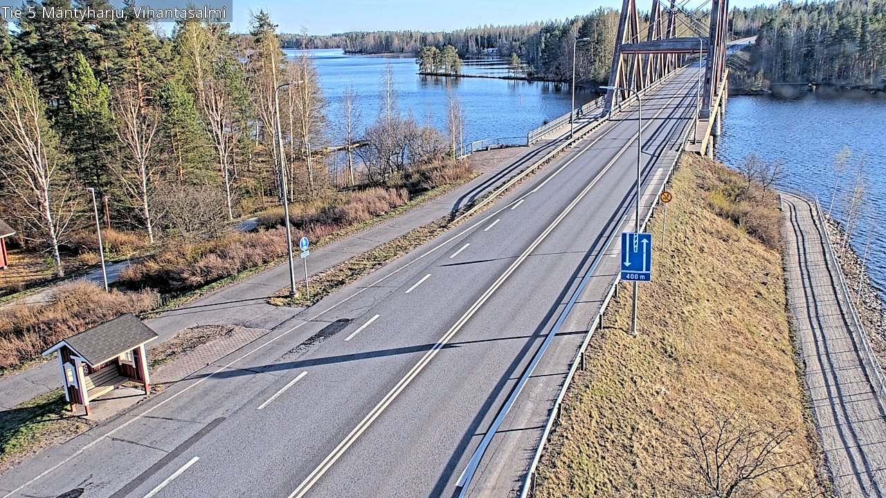 Weather Camera Image Road 5 Mäntyharju, Vihantasalm, Mäntyharju, Etelä-Savo