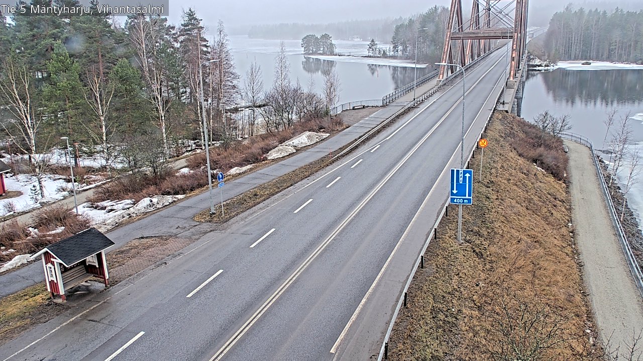 Weather Camera Image Road 5 Mäntyharju, Vihantasalm, Mäntyharju, Etelä-Savo