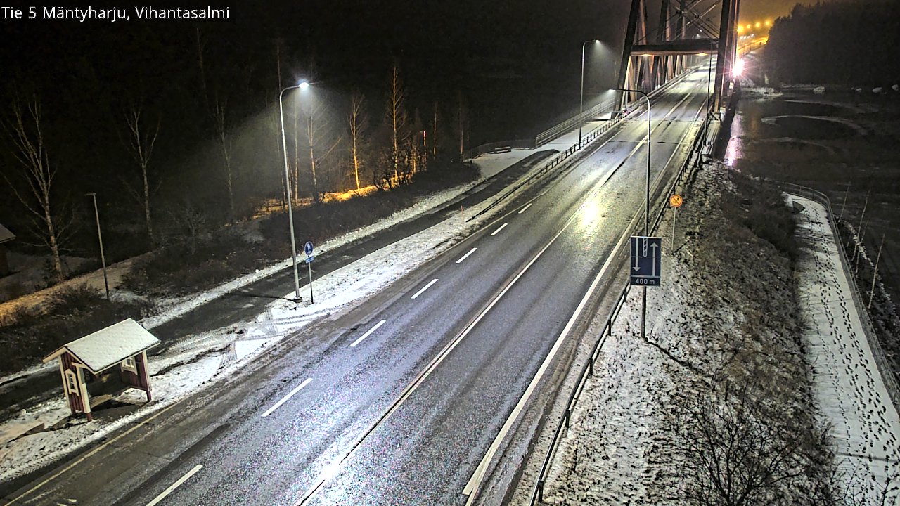 Weather Camera Image Väg 5 Mäntyharju, Vihantasal, Mäntyharju, Etelä-Savo