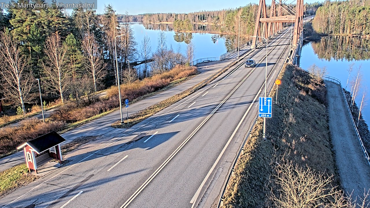 Weather Camera Image Road 5 Mäntyharju, Vihantasalm, Mäntyharju, Etelä-Savo